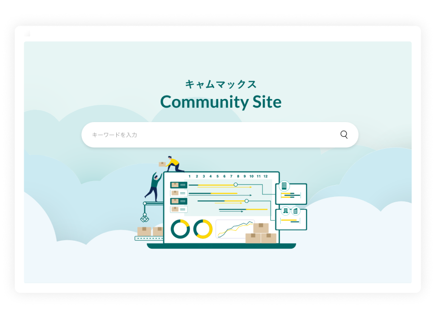 コミュニティサイト画面